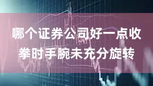 哪个证券公司好一点收拳时手腕未充分旋转