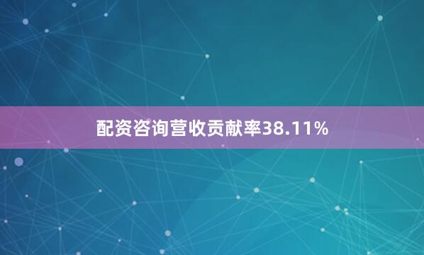 配资咨询营收贡献率38.11%